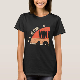 Camiseta Vintage 1977, 46 anos, 46 anos, aniversário