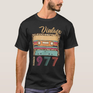 Camiseta Vintage 1977 Birthday Vintage Retro Birthday