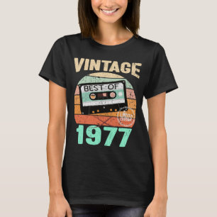 Camiseta Vintage 1977 Vintage Cassette Tape Best of