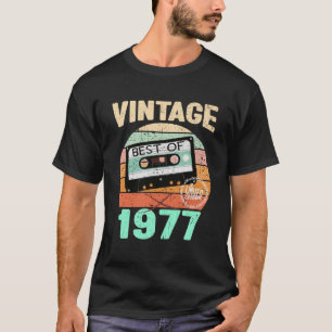 Camiseta Vintage 1977 Vintage Cassette Tape Best of