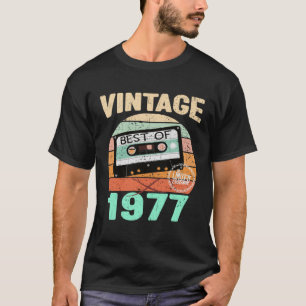 Camiseta Vintage 1977 Vintage Cassette Tape Best of