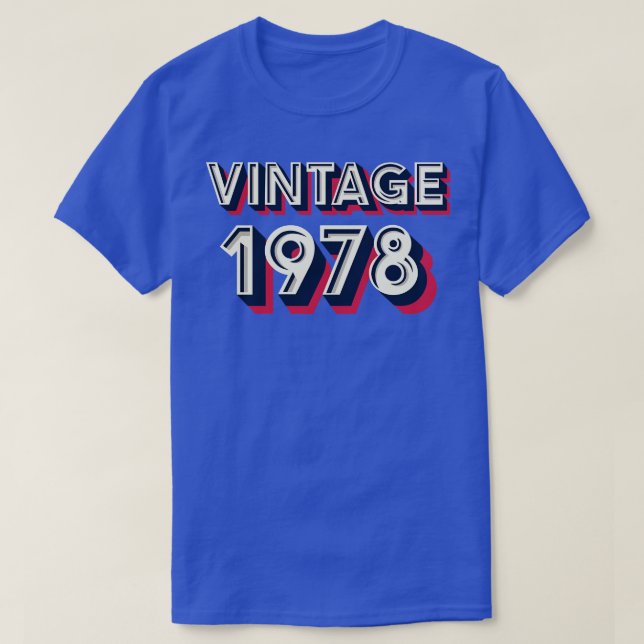 Camiseta Vintage 1978 (Frente do Design)