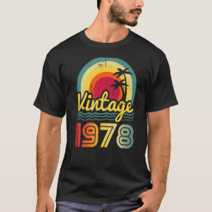 Camiseta Vintage 1978, 44 anos, 44