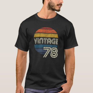 Camiseta Vintage 1978 Aniversário