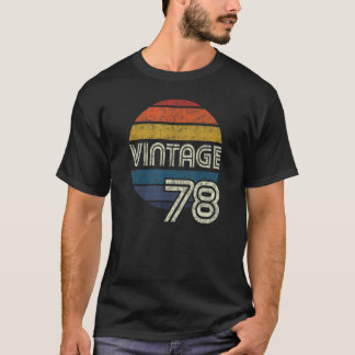 Camiseta Vintage 1978 Aniversário