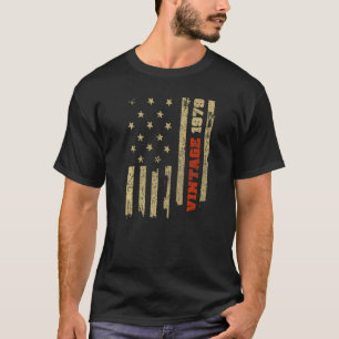 Camiseta Vintage 1978 Antiga Glória Americana Bandeira Aniv