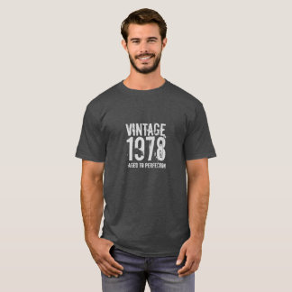 Camiseta Vintage 1978 do aniversário de 40 anos envelhecido