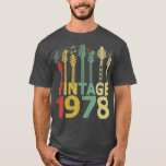 Camiseta Vintage 1978 Guitarista Alavanca Dons 42º<br><div class="desc">Vintage 1978 Guitarist Guitar Lovers Gifts 42nd Verifique nossa seleção de camisa guitarrista para o melhor em peças únicas ou personalizadas feitas à mão de nossos compras.</div>