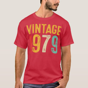 Camiseta Vintage 1979 43rd Birthday Decoration Men Women 43
