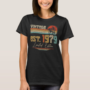 Camiseta Vintage 1979, 44, Aniversário