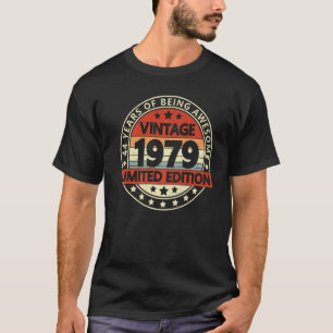 Camiseta Vintage 1979 44 Anos