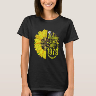 Camiseta Vintage 1979 Engraçado 43 anos de idade 43 de julh