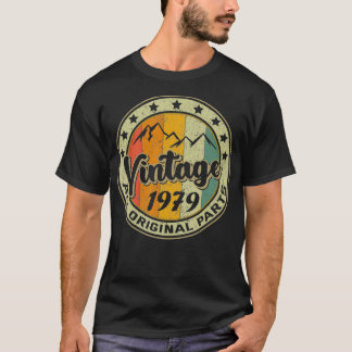 Camiseta Vintage 1979, Retro 43 Anos, Presente 43º Aniversá