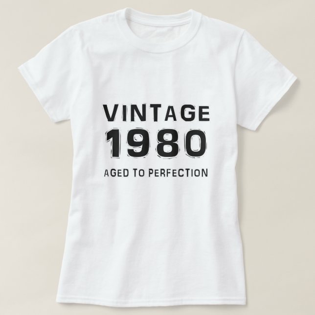 Camiseta Vintage 1980 (Frente do Design)