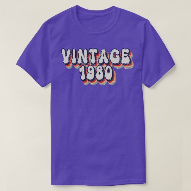 Camiseta Vintage 1980 1 (Frente do Design)