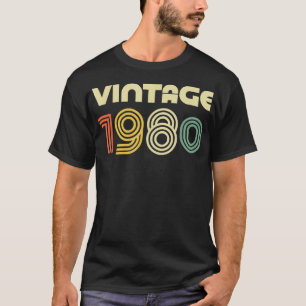 Camiseta Vintage 1980 41rua Aniversário Presente
