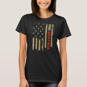 Camiseta Vintage 1980 Antiga Glória Americana Bandeira Aniv