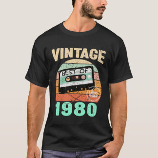 Camiseta Vintage 1980 Vintage Cassette Tape Best of