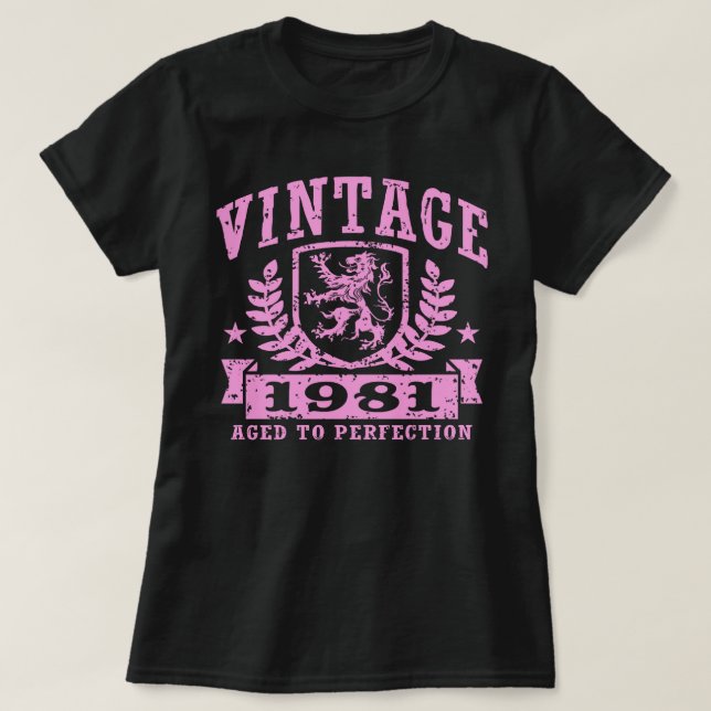 Camiseta Vintage 1981 (Frente do Design)
