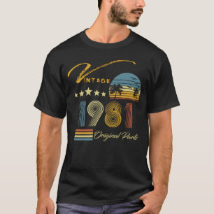 Camiseta Vintage 1981 - aniversário de 40 anos de 40 anos