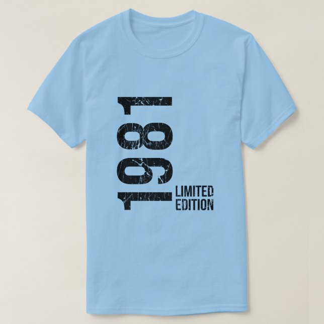 Camiseta Vintage 1981 Birthday, 45th Birthday Gift (Frente do Design)