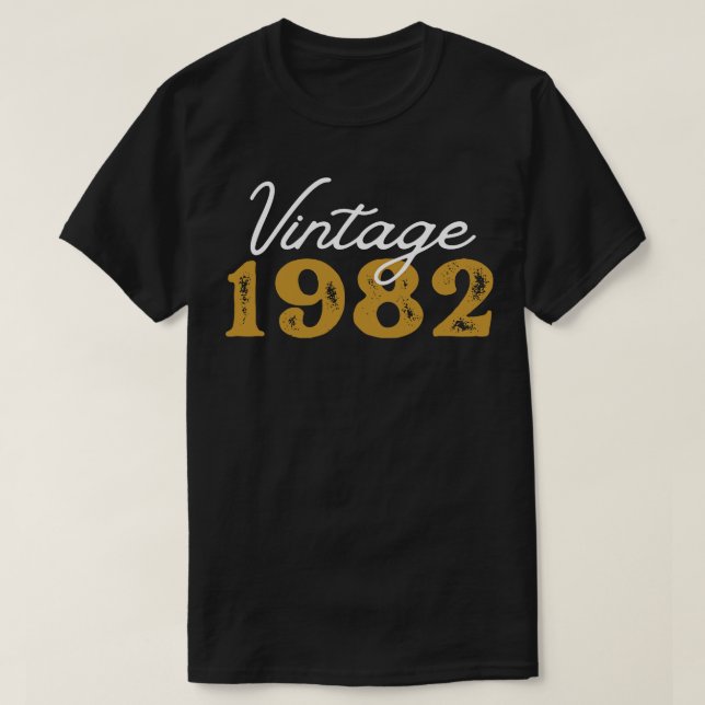 Camiseta Vintage 1982 12 (Frente do Design)