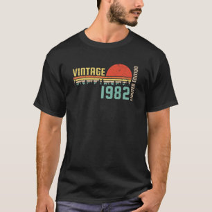 Camiseta Vintage 1982, aniversário de 40 anos Gift, Retro L