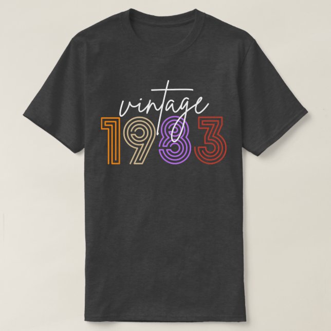 Camiseta Vintage 1983 28 (Frente do Design)