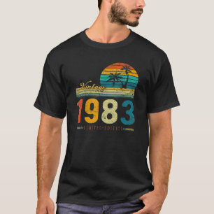 Camiseta Vintage 1983 aniversário de 40 anos 40 Anos Mulher