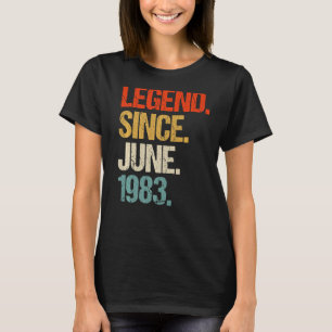 Camiseta vintage 1983 aniversário de 40 anos retro 40 anos