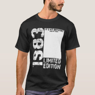 Camiseta Vintage 1983 - aniversário de 40 anos - Sinal Meu