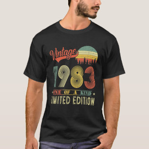 Camiseta Vintage 1983 Limited Edition 40 anos 40th