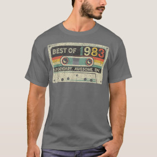 Camiseta Vintage 1983 Limited Edition Cassette Tape 39th Bi