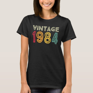 Camiseta Vintage 1984 39 Anos Meninos E Meninas 39.