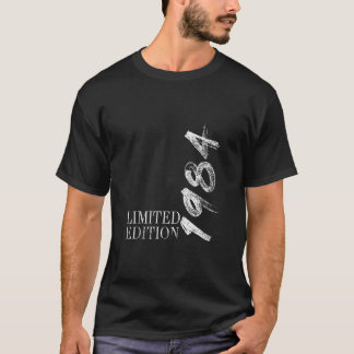 Camiseta Vintage 1984 Homens Engraçados, 40 Anos, 40 Anos M