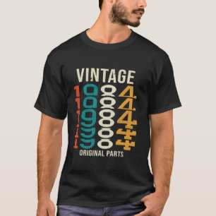 Camiseta Vintage 1984 Partes originais retro Funny 40th Bir