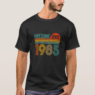 Camiseta Vintage 1985 37 Anos Homens E Mulheres 37 Anos Nas