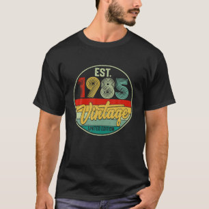 Camiseta Vintage 1985 37th Birthday Decorations Men Women