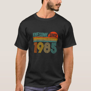 Camiseta vintage 1985 engraçados homens de 38 anos, mulhere