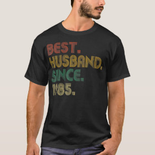 Camiseta Vintage 1985 Retro 36 anos Aniversário de Casament
