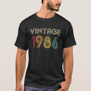 Camiseta Vintage 1986 35º Aniversário 35 Anos Mulheres