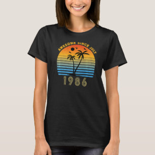 Camiseta Vintage 1986 36º Aniversário do Awesmanutenção des