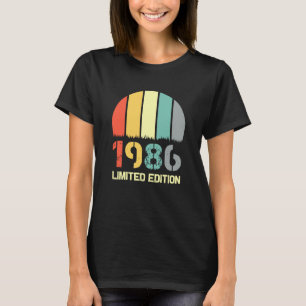 Camiseta Vintage 1986 Mulheres BDay 1986 Aniversário