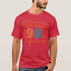 Camiseta Vintage 1987 Partes originais