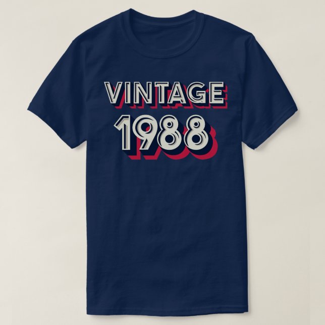 Camiseta Vintage 1988 (Frente do Design)