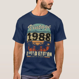 Camiseta Vintage 1988 engraçado