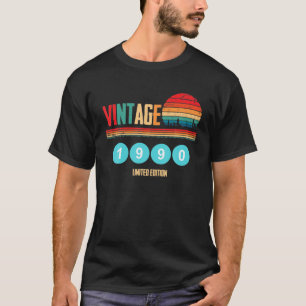 Camiseta Vintage 1990 Engraçada 31 Anos Meninos E Meninas