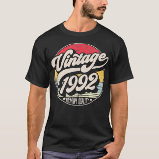 Camiseta Vintage 1992 29th Birthday, Retro Sunset Style Des