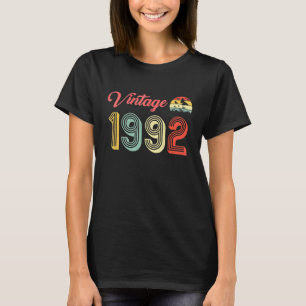 Camiseta Vintage 1992 Aniversário - Mulheres De 29 Anos