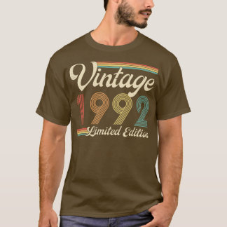 Camiseta Vintage 1992 Limited Edition 31 anos